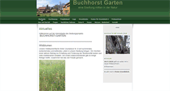 Desktop Screenshot of buchhorst-garten.de