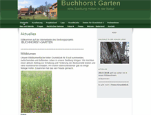 Tablet Screenshot of buchhorst-garten.de